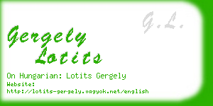 gergely lotits business card